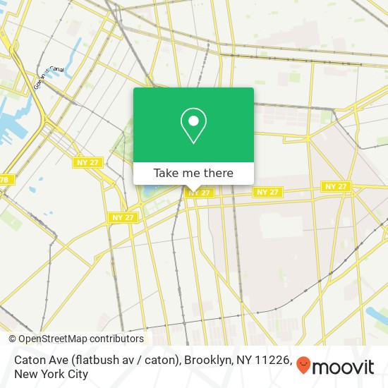 Caton Ave (flatbush av / caton), Brooklyn, NY 11226 map