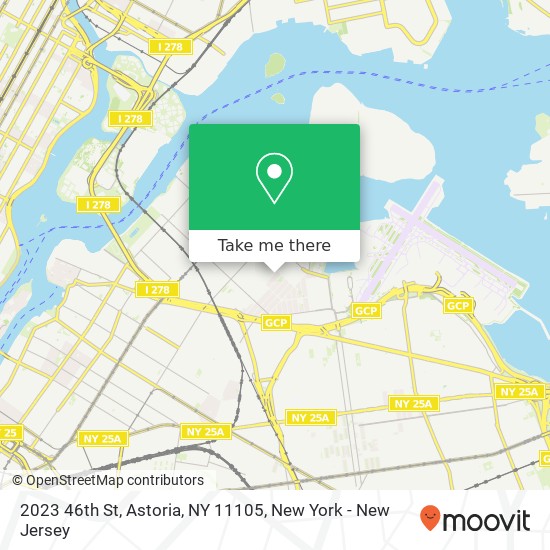 Mapa de 2023 46th St, Astoria, NY 11105