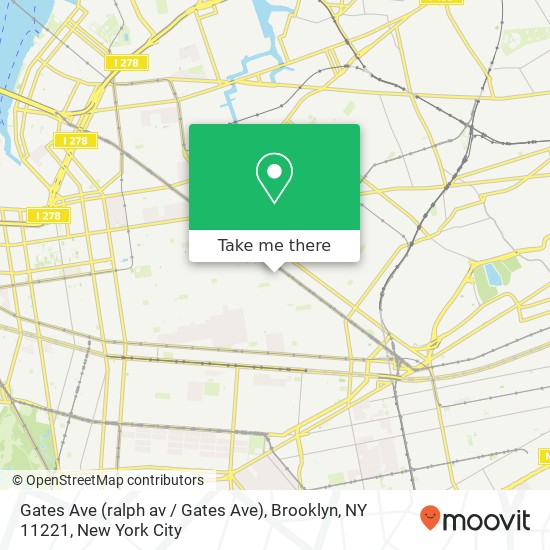 Gates Ave (ralph av / Gates Ave), Brooklyn, NY 11221 map