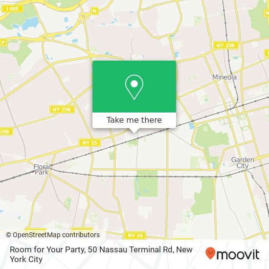 Room for Your Party, 50 Nassau Terminal Rd map