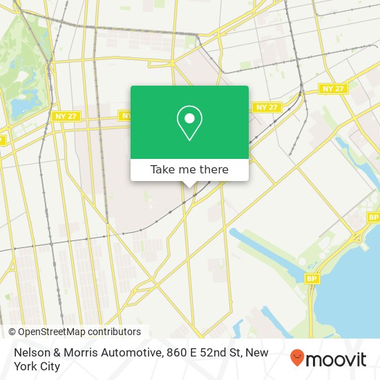 Mapa de Nelson & Morris Automotive, 860 E 52nd St