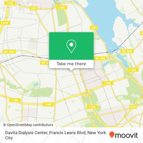 Mapa de Davita Dialysis Center, Francis Lewis Blvd