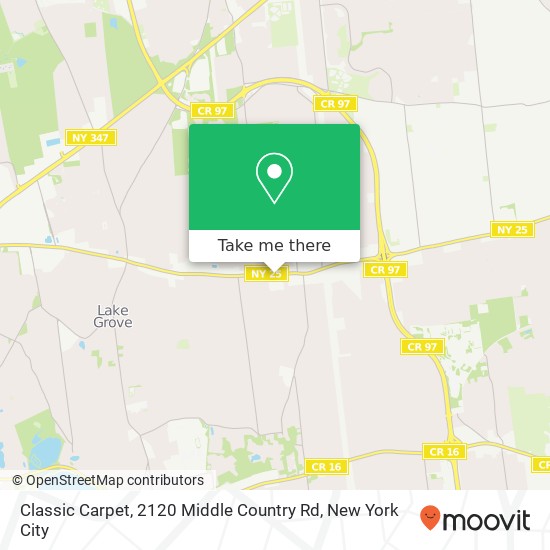 Mapa de Classic Carpet, 2120 Middle Country Rd
