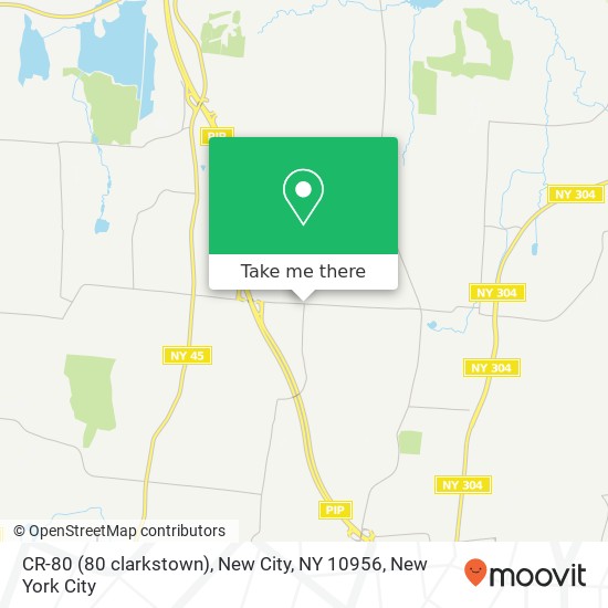 Mapa de CR-80 (80 clarkstown), New City, NY 10956