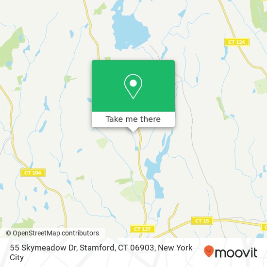 55 Skymeadow Dr, Stamford, CT 06903 map