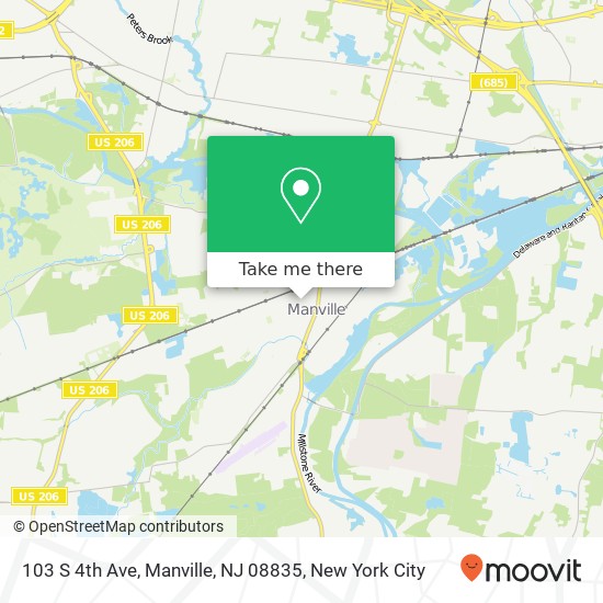 103 S 4th Ave, Manville, NJ 08835 map