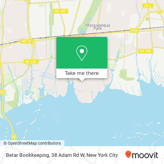 Mapa de Betar Bookkeeping, 38 Adam Rd W