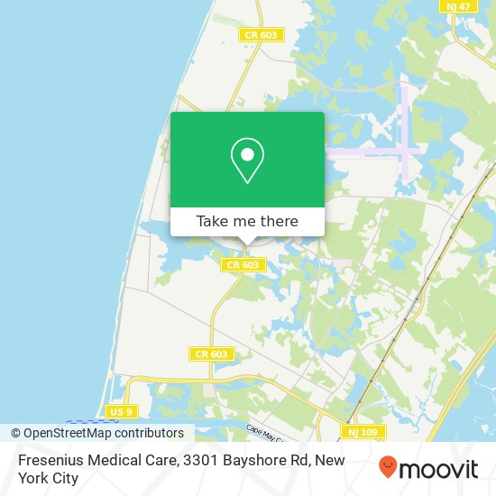 Fresenius Medical Care, 3301 Bayshore Rd map