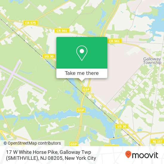 17 W White Horse Pike, Galloway Twp (SMITHVILLE), NJ 08205 map