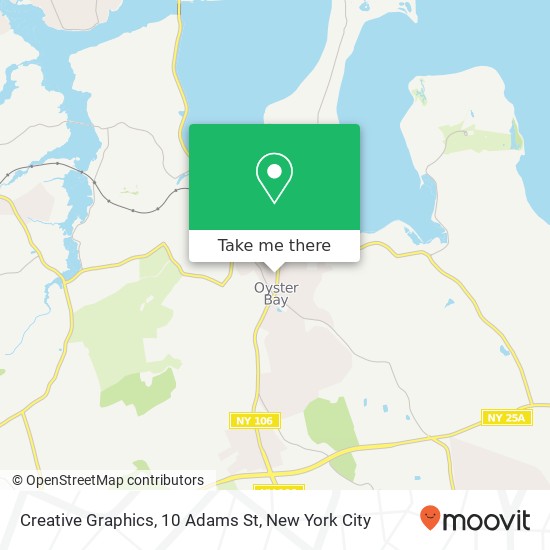 Mapa de Creative Graphics, 10 Adams St