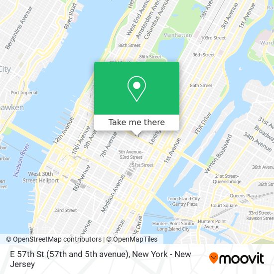 Mapa de E 57th St (57th and 5th avenue)