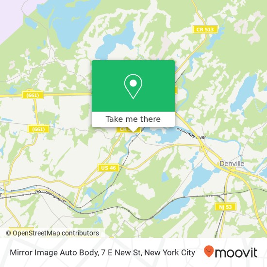 Mapa de Mirror Image Auto Body, 7 E New St