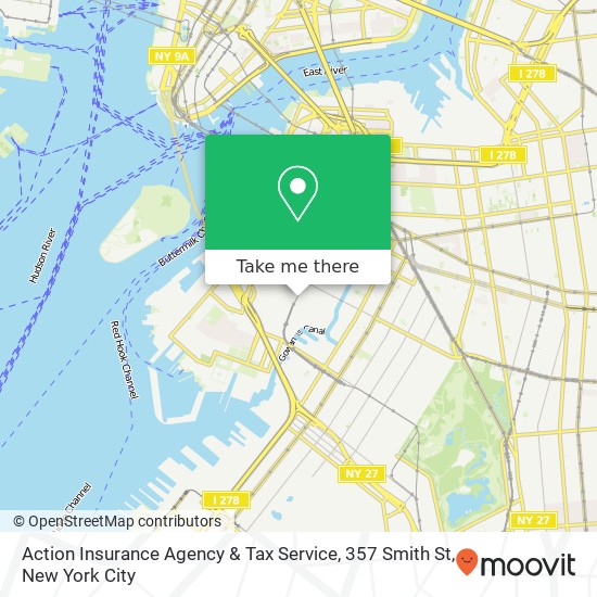 Mapa de Action Insurance Agency & Tax Service, 357 Smith St