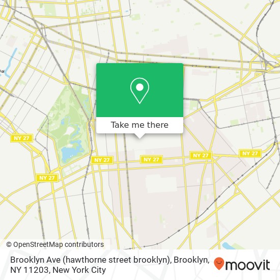 Mapa de Brooklyn Ave (hawthorne street brooklyn), Brooklyn, NY 11203