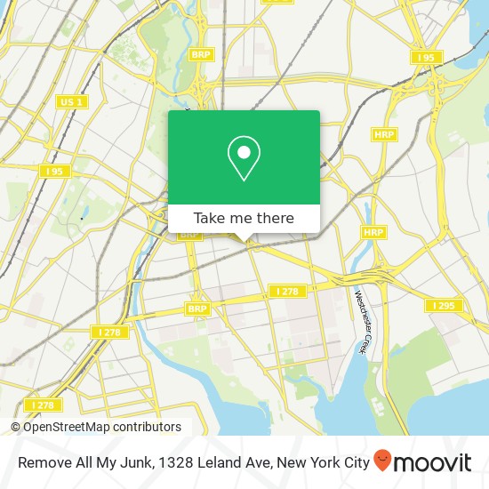 Mapa de Remove All My Junk, 1328 Leland Ave