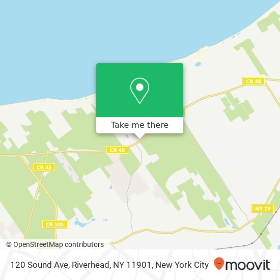 Mapa de 120 Sound Ave, Riverhead, NY 11901