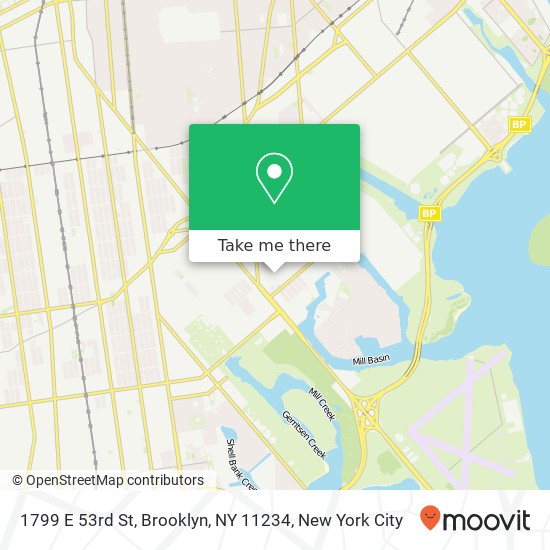 Mapa de 1799 E 53rd St, Brooklyn, NY 11234