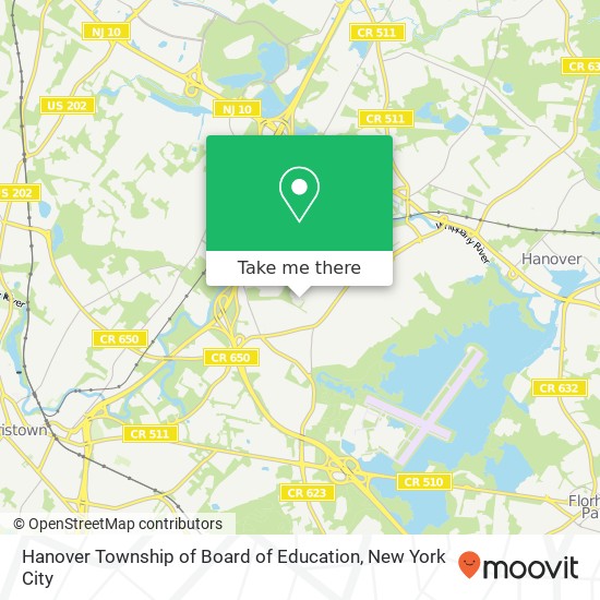 Mapa de Hanover Township of Board of Education