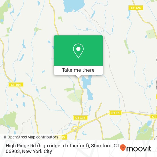High Ridge Rd (high ridge rd stamford), Stamford, CT 06903 map