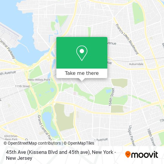 Mapa de 45th Ave (Kissena Blvd and 45th ave)