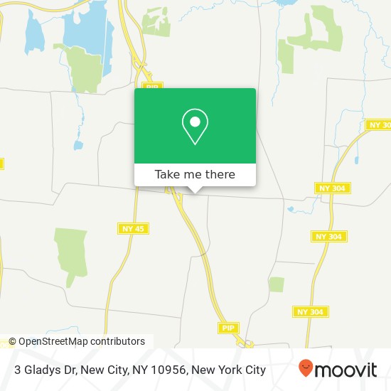 Mapa de 3 Gladys Dr, New City, NY 10956