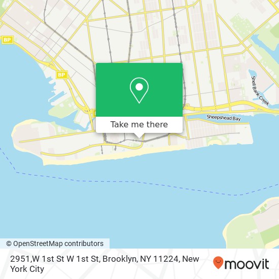 2951,W 1st St W 1st St, Brooklyn, NY 11224 map