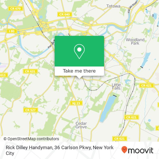 Mapa de Rick Dilley Handyman, 36 Carlson Pkwy