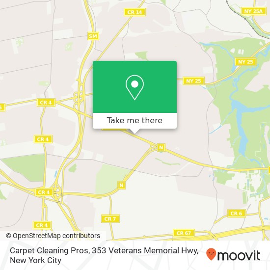 Mapa de Carpet Cleaning Pros, 353 Veterans Memorial Hwy