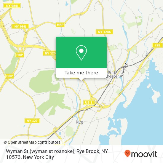 Mapa de Wyman St (wyman st roanoke), Rye Brook, NY 10573