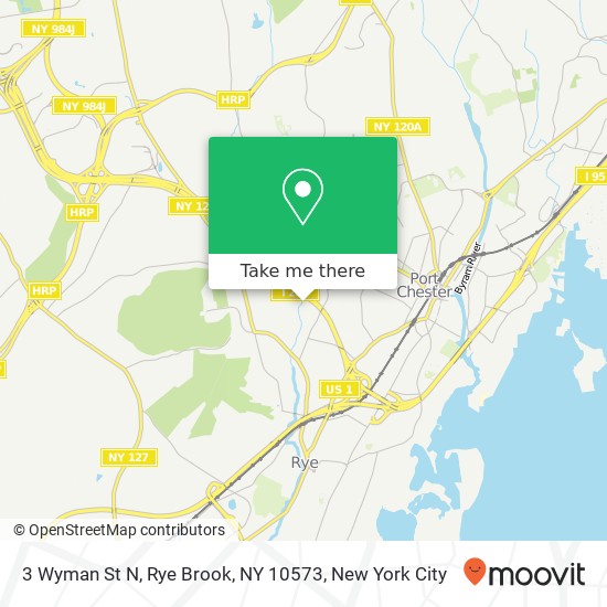 Mapa de 3 Wyman St N, Rye Brook, NY 10573