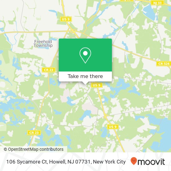 106 Sycamore Ct, Howell, NJ 07731 map