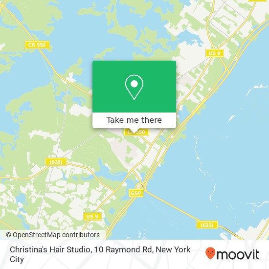 Christina's Hair Studio, 10 Raymond Rd map