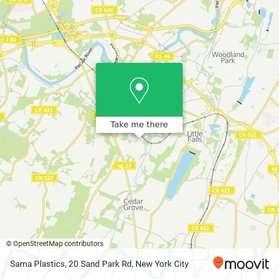 Mapa de Sama Plastics, 20 Sand Park Rd