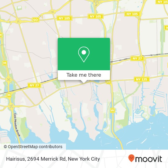 Hairisus, 2694 Merrick Rd map