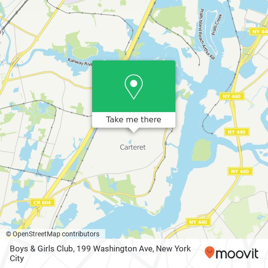 Mapa de Boys & Girls Club, 199 Washington Ave