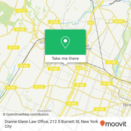 Dianne Glenn Law Office, 212 S Burnett St map