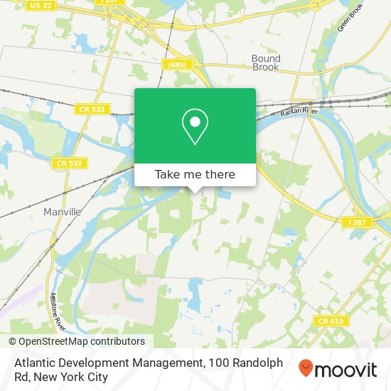 Mapa de Atlantic Development Management, 100 Randolph Rd