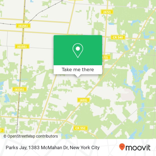 Mapa de Parks Jay, 1383 McMahan Dr