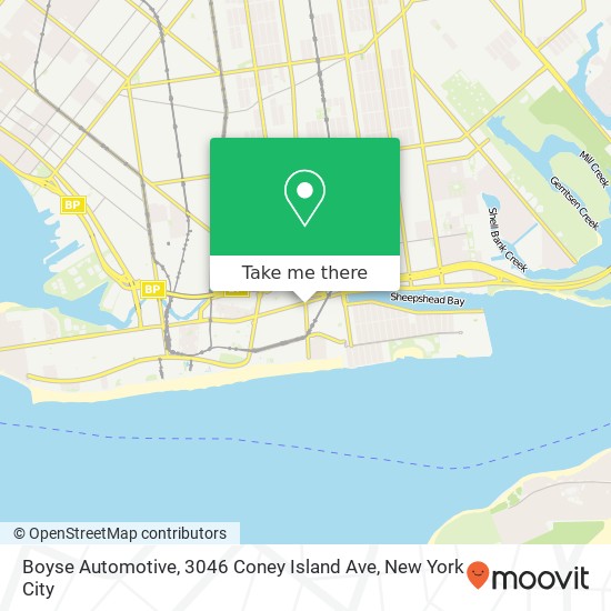 Mapa de Boyse Automotive, 3046 Coney Island Ave