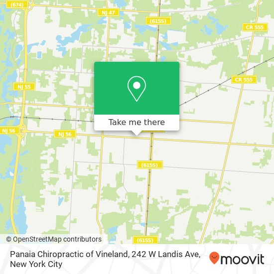 Mapa de Panaia Chiropractic of Vineland, 242 W Landis Ave