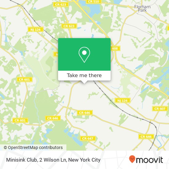 Mapa de Minisink Club, 2 Wilson Ln