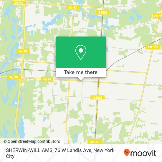 SHERWIN-WILLIAMS, 76 W Landis Ave map