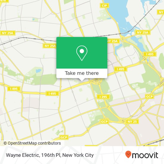 Mapa de Wayne Electric, 196th Pl