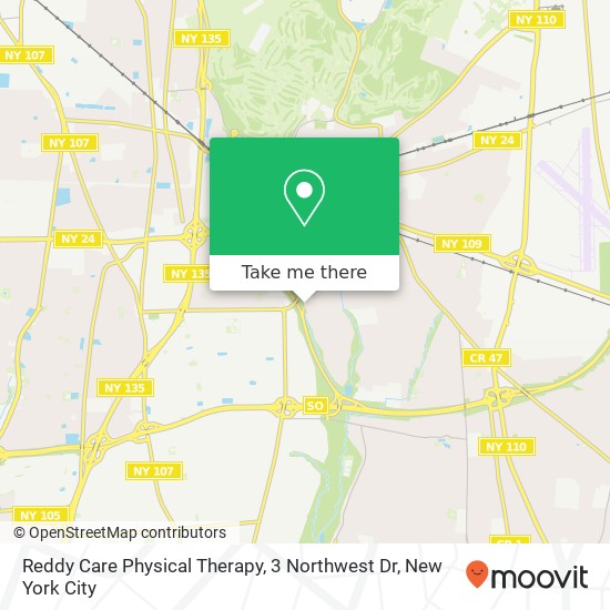 Mapa de Reddy Care Physical Therapy, 3 Northwest Dr