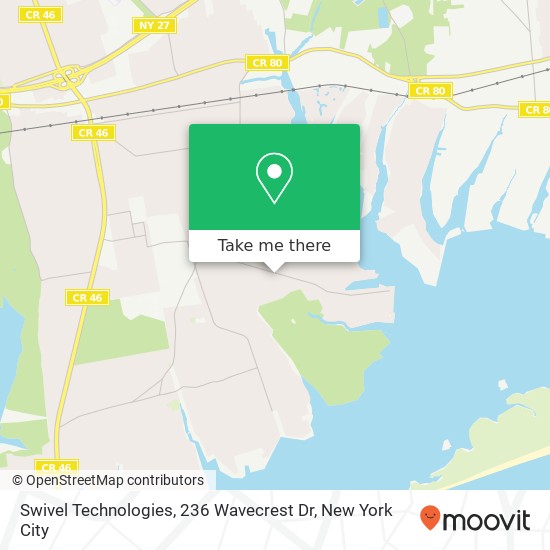 Mapa de Swivel Technologies, 236 Wavecrest Dr