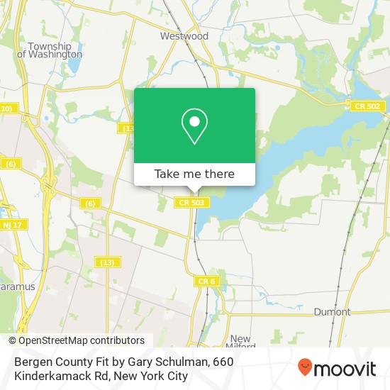 Bergen County Fit by Gary Schulman, 660 Kinderkamack Rd map