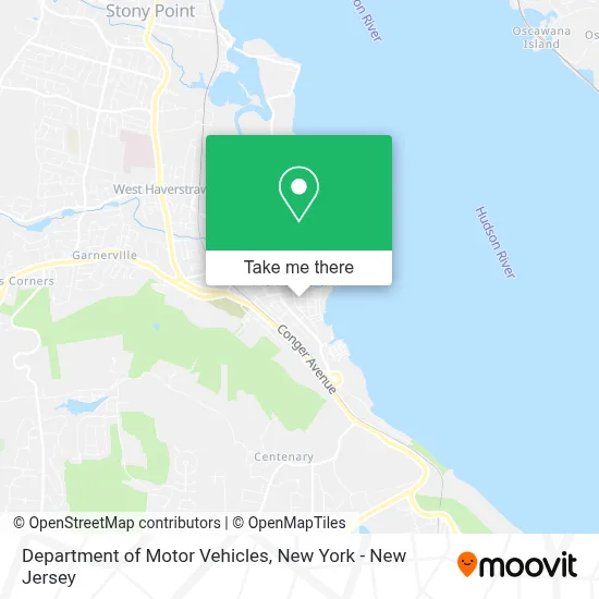 Department of Motor Vehicles map