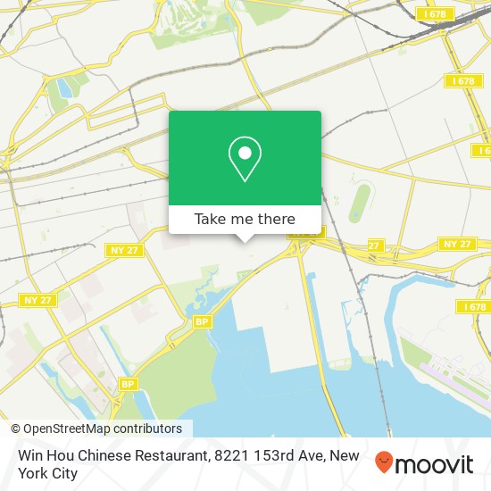 Win Hou Chinese Restaurant, 8221 153rd Ave map