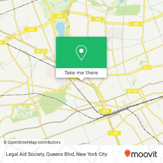 Legal Aid Society, Queens Blvd map
