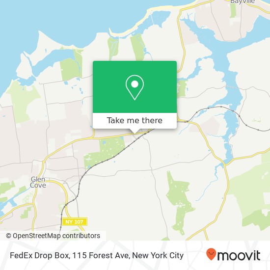 Mapa de FedEx Drop Box, 115 Forest Ave